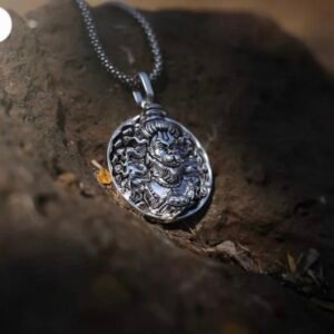Hanuman pendant with silver chain (ST-101)