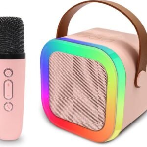 K12 Mini Portable Karaoke Speaker With Wireless Mic Mini Bluetooth Speaker (ST-101)