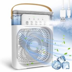 Portable Fan Cooling Mini Air Conditioner Water Air Cooler 500 ML (PA-101)