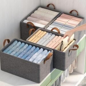 Foldable Clothes Organizer Handle Foldable Storage Basket (ST-101)