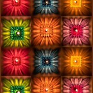 Set Of 12 Reflection diya(ST-101)