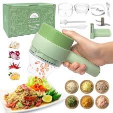 4 in 1 Handheld Electric Vegetable Chopper Cutter Set(ST-101)