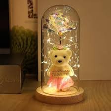 Crystal Rose with teddy(ST-102)