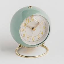 ROUND DESK CLOCK GREEN(ST-102)