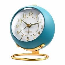 ROUND DESK CLOCK BLUE(ST-102)