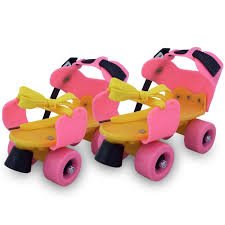 Pink Yellow Roller Skates (ST-102)