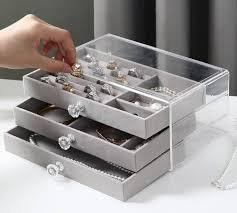3 Drawer Jewelry Organizer Box (ST-102)