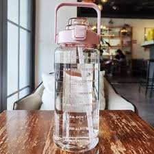 2 Lit Water Bottle with Straw MOTIVATION (ST-102)