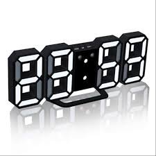 3D LED Clock (Black)(ST-102)