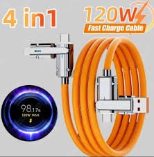 4 in 1 Orange Charging Cable(ST-102)