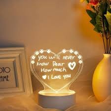 ACRYLIC MESSAGE BOARD HEART(ST-102)