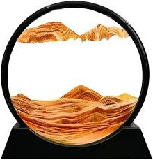 7 INCH QUICK SAND ART PAINTING (ORANGE)(ST-102)